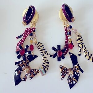 Long dangling Shoes earrings NEW